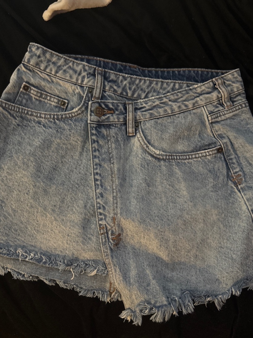 Ksubi denim wrap skirt